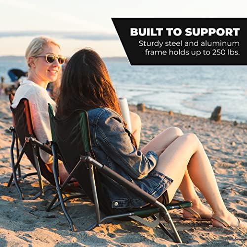 Cascade Mountain Tech Folding Camp Chair for Camping, Beach, Picnic, Barbqeues, Sporting Events with Carry Bag - Image 6