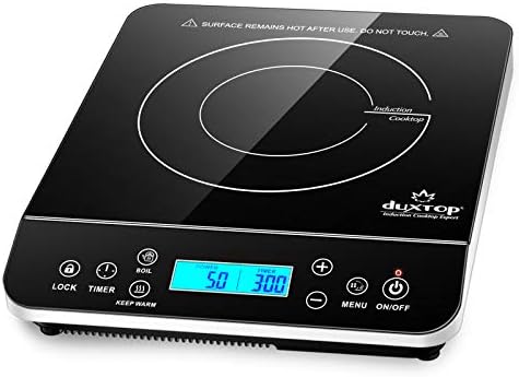 Duxtop Portable Induction Cooktop Burner, Induction Hot Plate with LCD Sensor Touch 1800 Watts, Silver 9600LS/BT-200DZ - Image 2