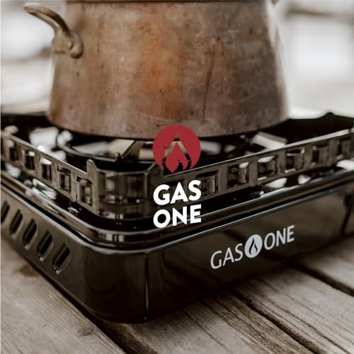 GasOne 15,000 BTU Propane or Butane Stove Dual Fuel Stove Portable Camping Stove - Patented - with Carrying Case Great for Emergency Preparedness Kit - Image 3